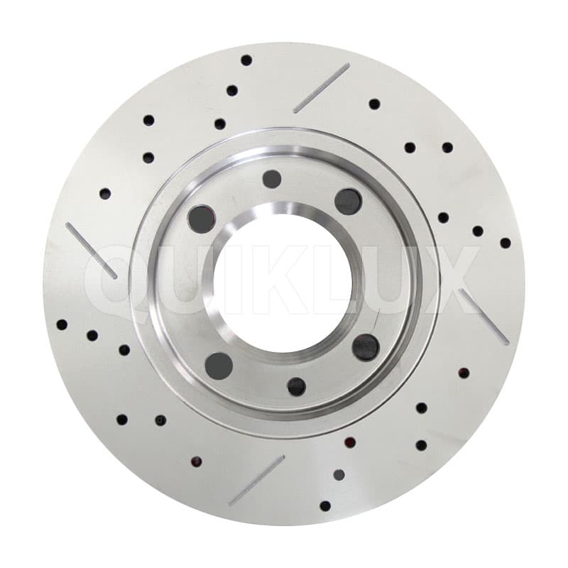 دیسک ترمز PFC سوراخ دار شیار دار چرخ عقب پژو 206 تیپ 5، H30 CROSS، پژو 207، رانا – مدل توربو — تصویر ۳