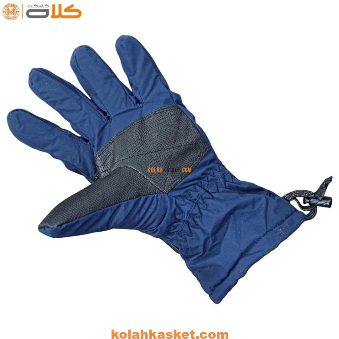 دستکش موتور سواری زمستانی | برزنتی BLUE — تصویر ۲
