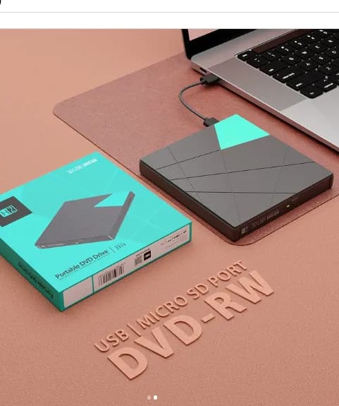 رایتر اکسترنال HEATZ ZY13 USB3 DVD-RW 2IN1 — تصویر ۲
