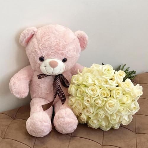دسته گل رز مناسب هدیه تولد نوزاد خواهر 5978
