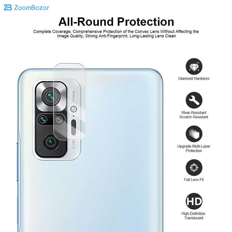 محافظ لنز دوربین اپیکوی مدل 3D-Clear مناسب برای گوشی موبایل شیائومی Redmi Note 10 Pro — تصویر ۲