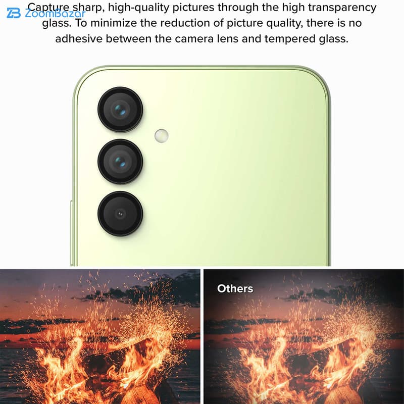 محافظ لنز دوربین اپیکوی مدل HD-ColorLenz مناسب برای گوشی موبایل سامسونگ Galaxy A24 — تصویر ۴