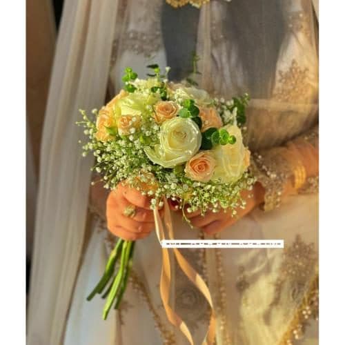 دسته گل رز و پیونی 5776