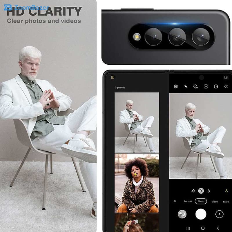 محافظ لنز دوربین اپیکوی مدل 3D-Power مناسب برای گوشی موبایل سامسونگ Galaxy Z Fold 4 — تصویر ۵