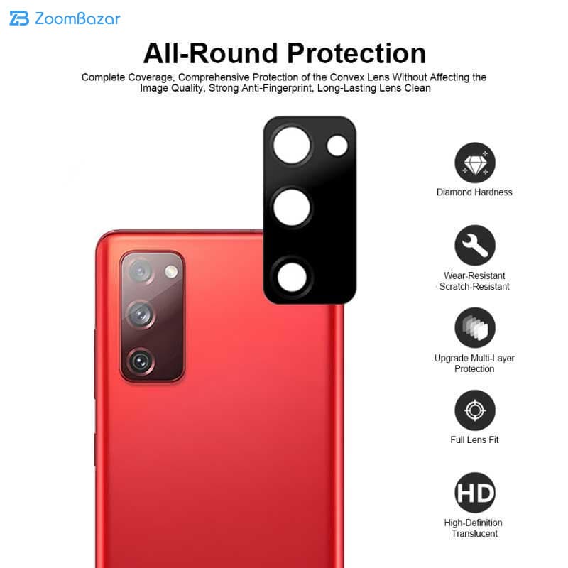محافظ لنز دوربین اپیکوی مدل 3D-Power مناسب برای گوشی موبایل سامسونگ Galaxy S20 FE — تصویر ۳
