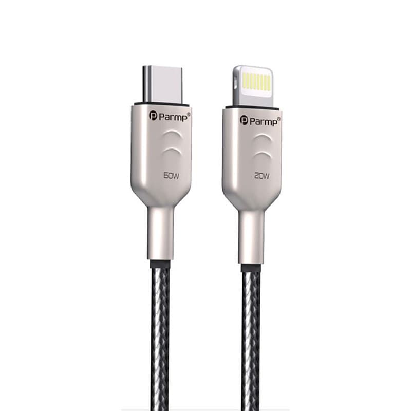 کابل تبدیل USB-C به لایتنینگ پارمپ مدل PUDC-24CL1M 20W طول 1 متر