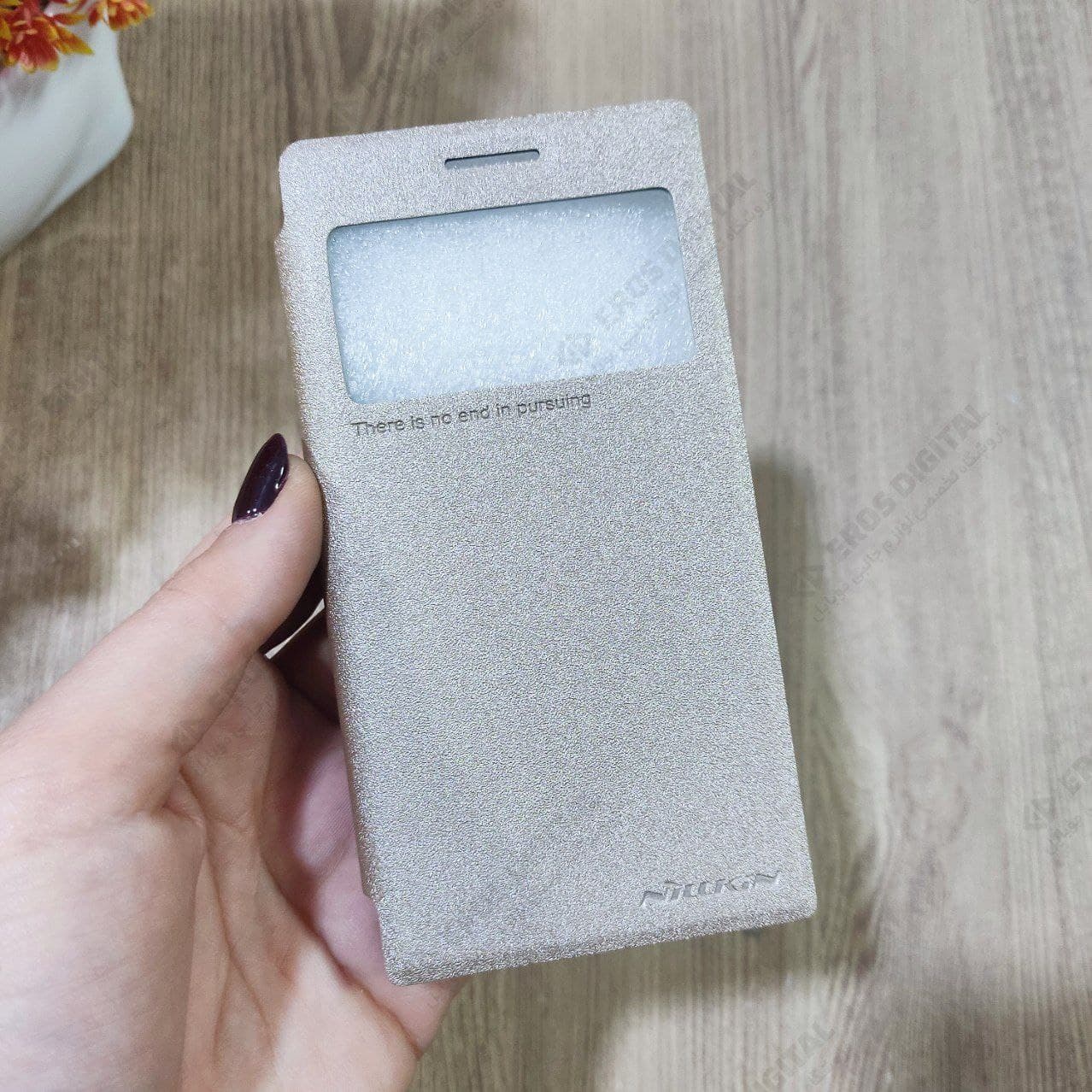 قاب گوشی Huawei Ascend G6 کیف کلاسوری نیلکین مدل Sparkle Leather