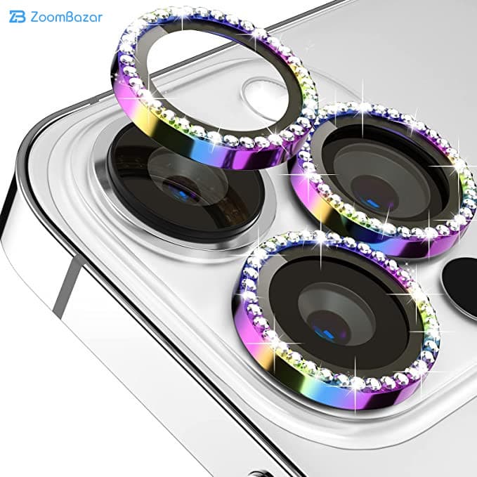 محافظ لنز دوربین گرین مدل Diamond مناسب برای گوشی موبایل اپل iphone 14 Pro Max / 14 Pro — تصویر ۶