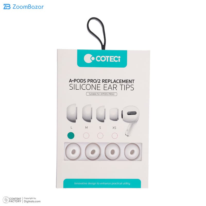سری هندزفری کوتتسی مدل 73051-L مناسب برای هدفون بلوتوثی اپل Airpods Pro/2 بسته 8 عددی — تصویر ۶