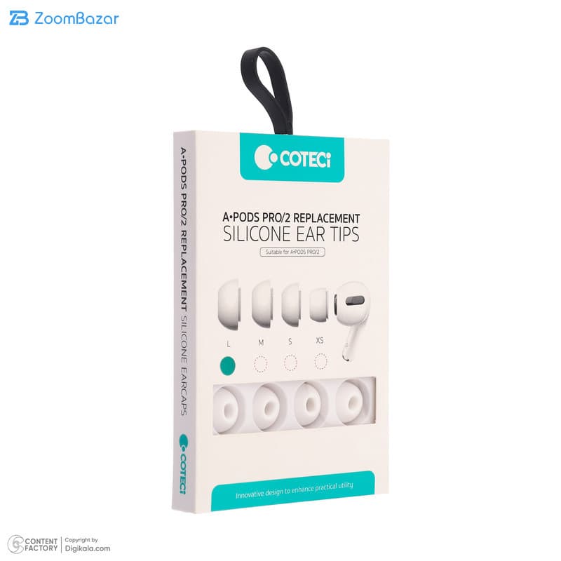 سری هندزفری کوتتسی مدل 73051-L مناسب برای هدفون بلوتوثی اپل Airpods Pro/2 بسته 8 عددی — تصویر ۵