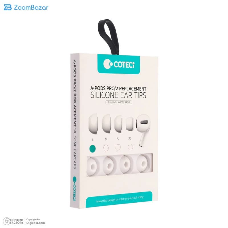 سری هندزفری کوتتسی مدل 73051-L مناسب برای هدفون بلوتوثی اپل Airpods Pro/2 بسته 8 عددی — تصویر ۱۱