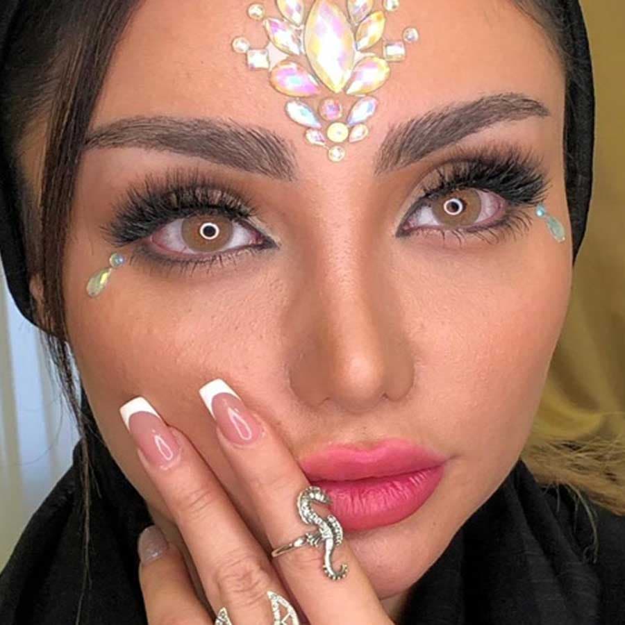 لنز طبی رنگی ترسا مجیک کارامل — تصویر ۵