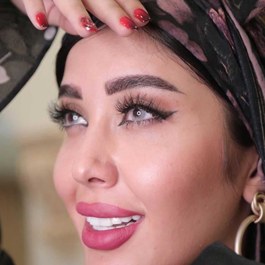 لنز طبی رنگی پونی گری فرشتن فصلی کد F504 — تصویر ۵