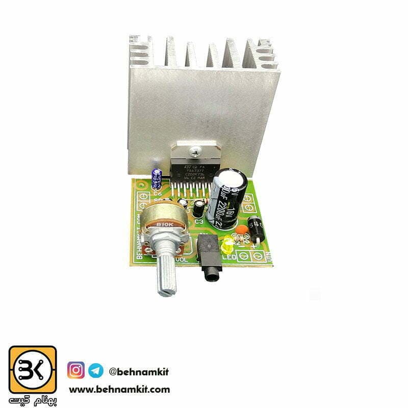 برد آمپلی فایر 60 وات استریو 12 ولت PMPO 720W