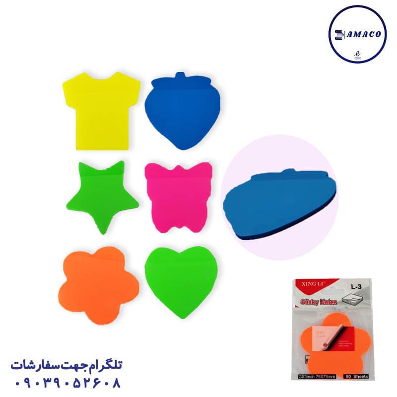 xin – استیک نوت فسفری عروسکی 076