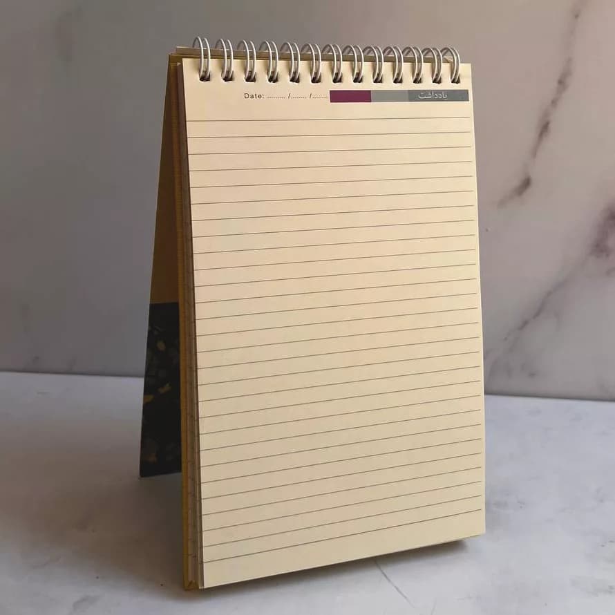 دفترچه یادداشت 100 برگ برکه مدل خبرنگاری بزرگ کد 6125 — تصویر ۲
