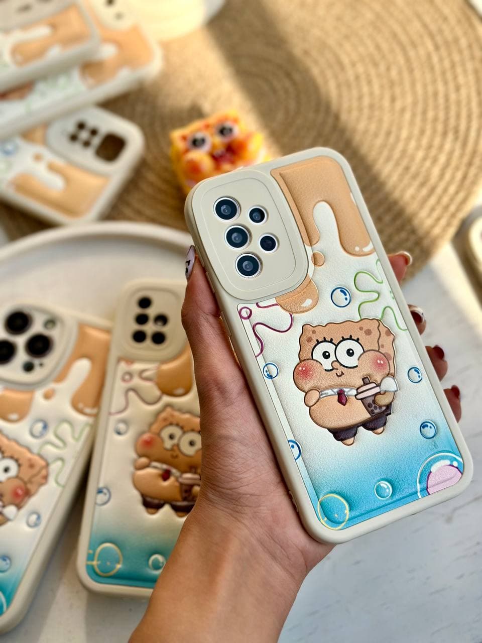 قاب برجسته چرمی SpongeBob (آیفون سامسونگ شیائومی) — تصویر ۷