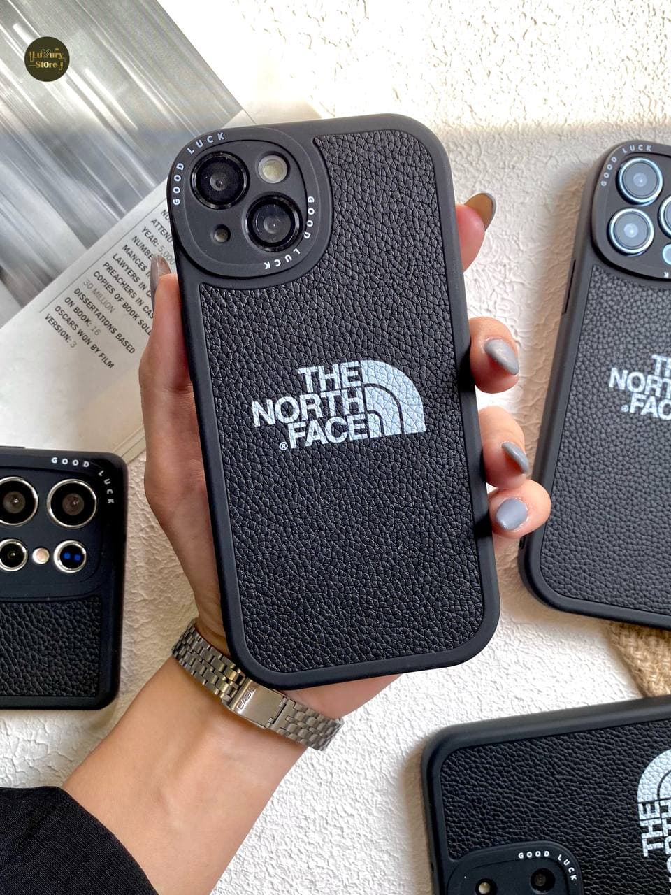 قاب north face چرمی (آیفون سامسونگ شیائومی) — تصویر ۶