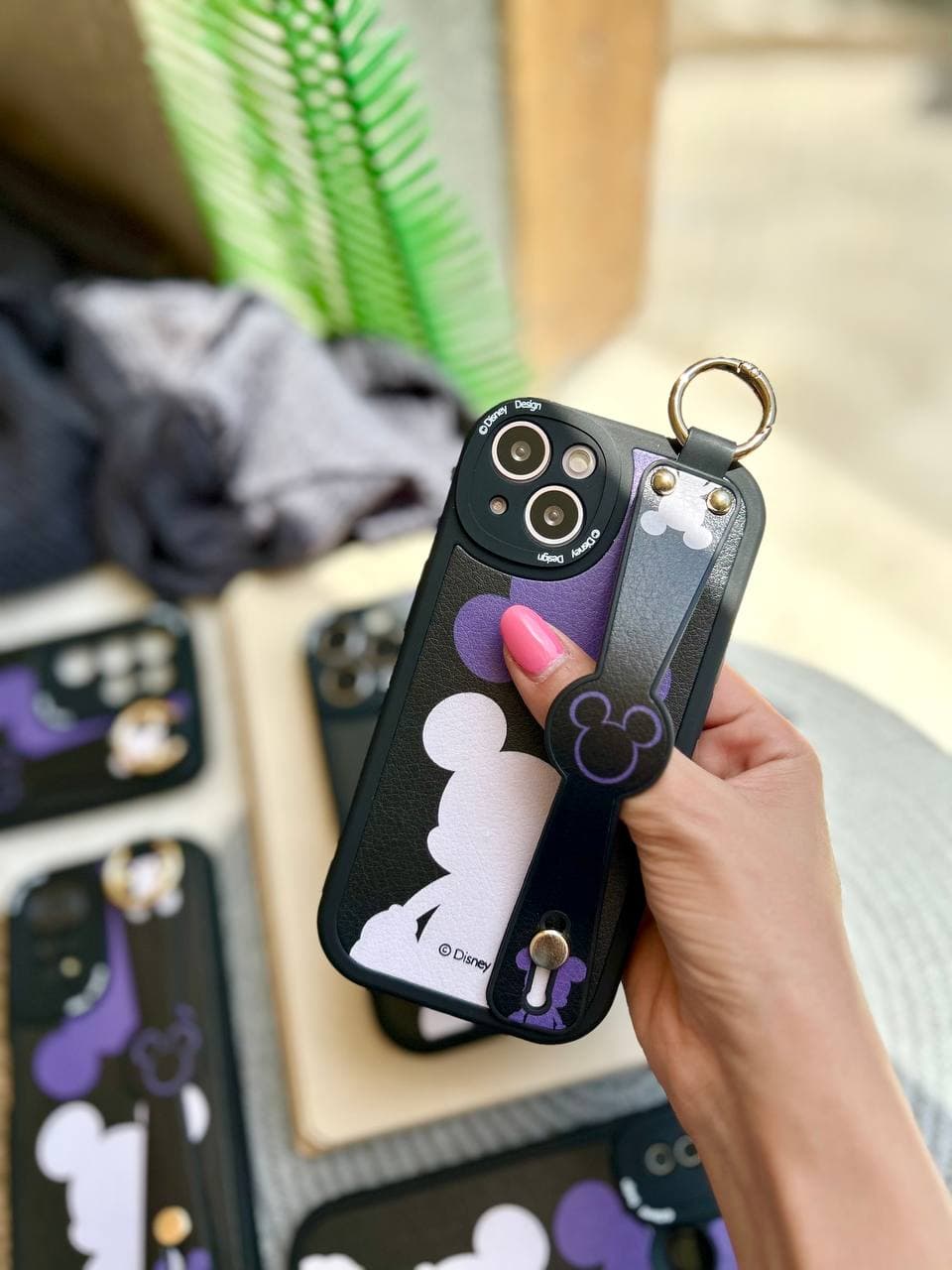 قاب میکی بنفش استندی Purple Mickey (آیفون سامسونگ شیائومی) — تصویر ۳