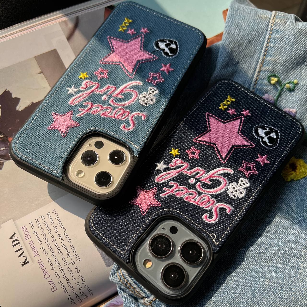 قاب طرح جین sweet girl — تصویر ۴