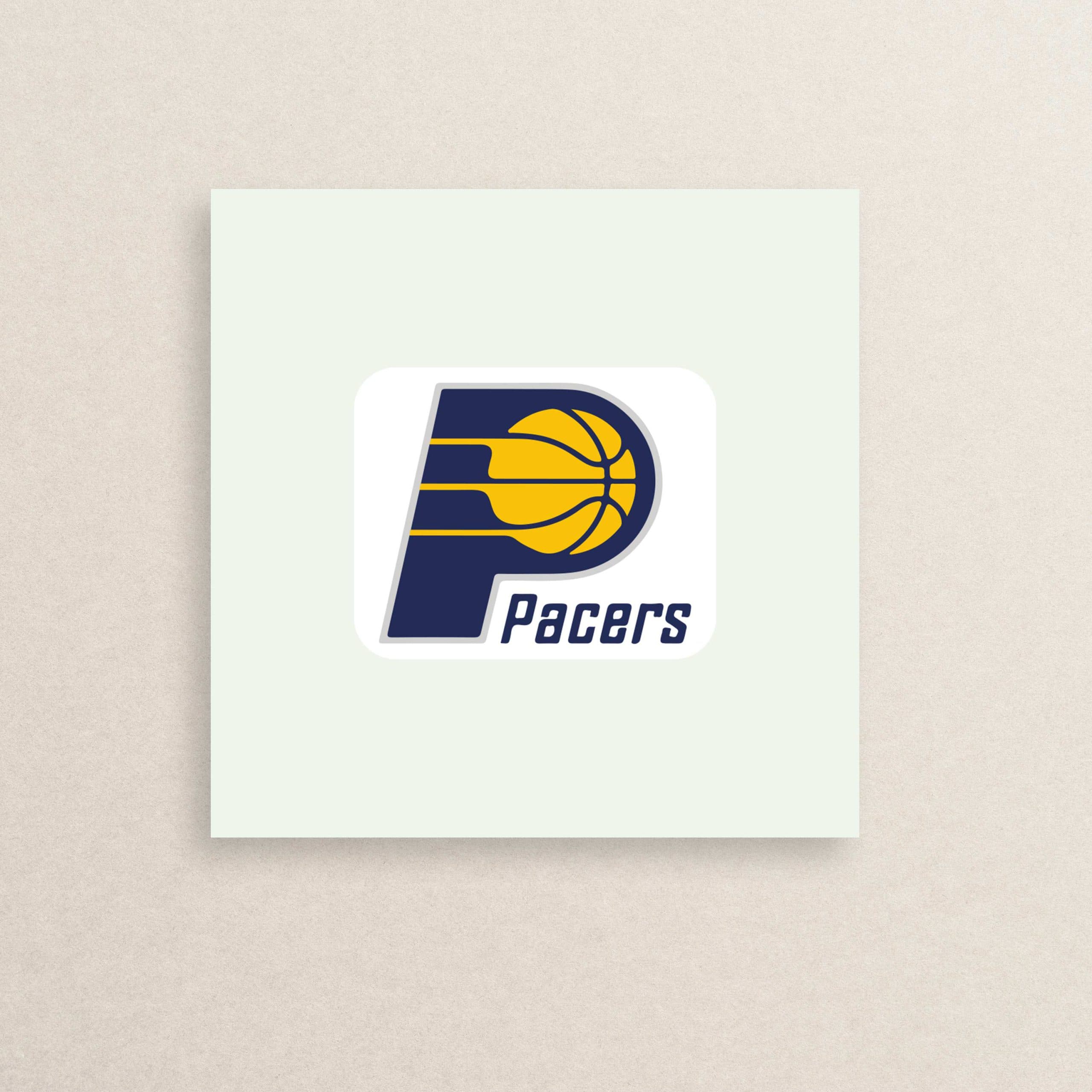 استیکر لوگوی تیم بسکتبال ایندیانا پیسرز 02 | 02 Indiana Pacers logo sticker