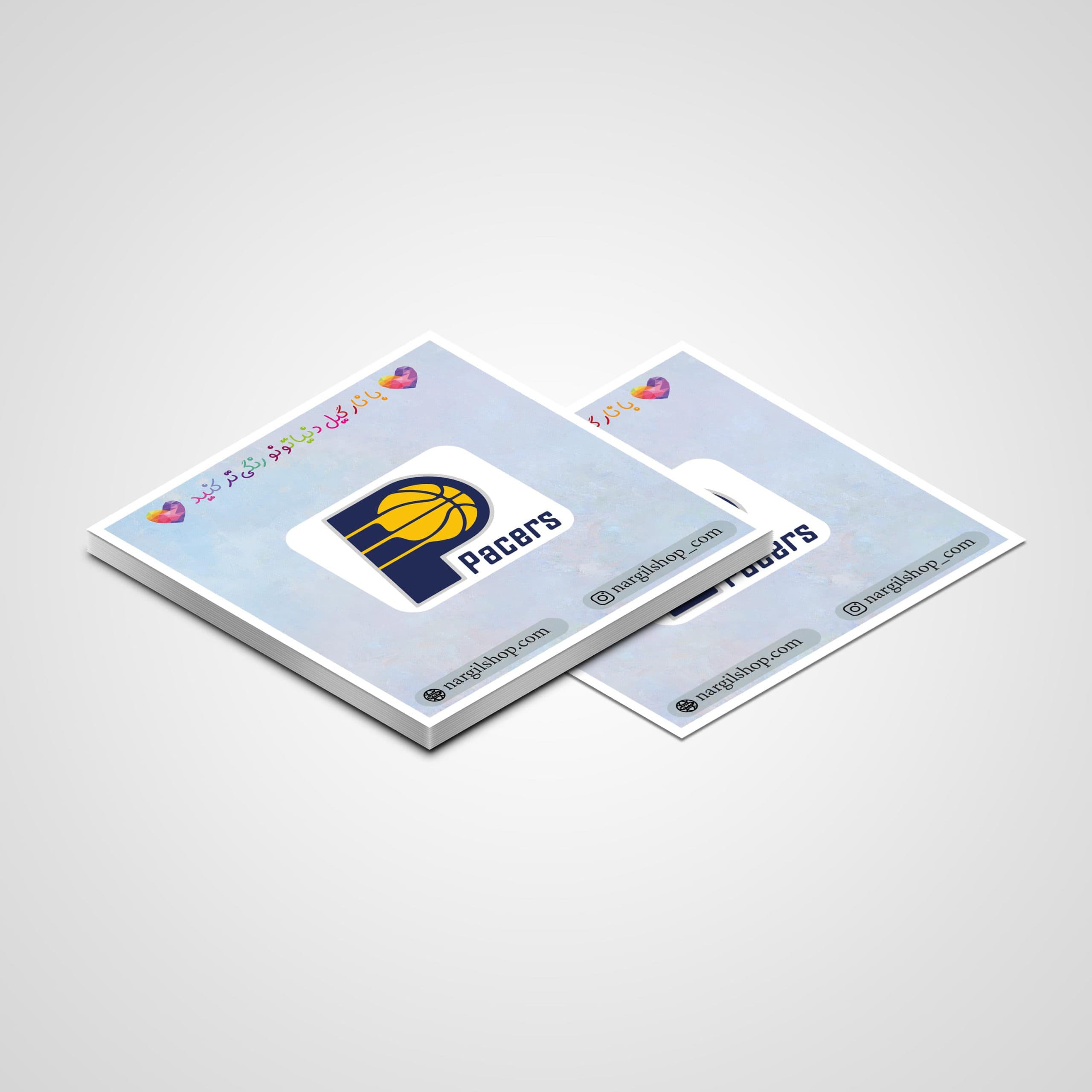 استیکر لوگوی تیم بسکتبال ایندیانا پیسرز 02 | 02 Indiana Pacers logo sticker — تصویر ۲