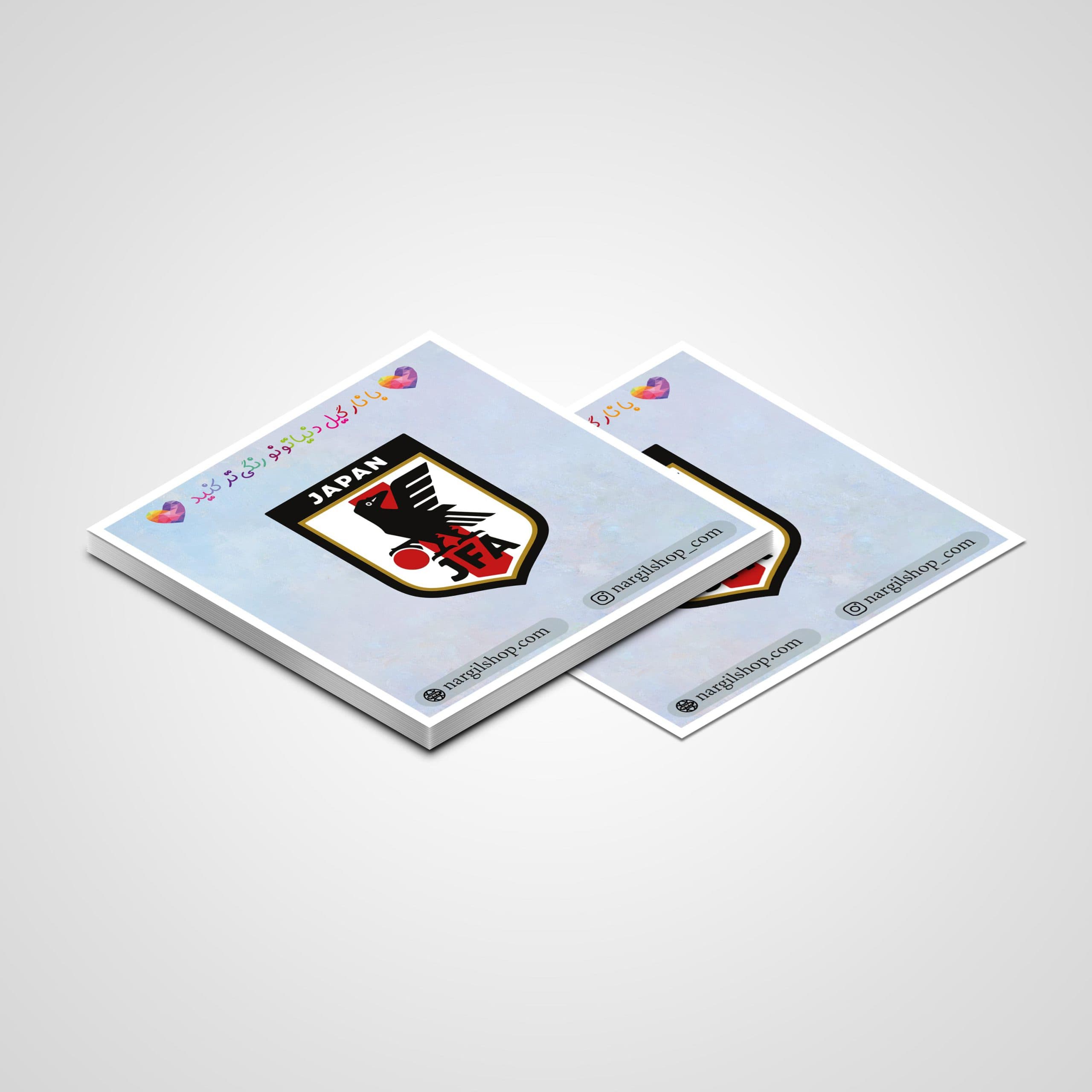 استیکر لوگوی تیم فوتبال ملی ژاپن 01 | 01 Japan national football team logo sticker — تصویر ۲