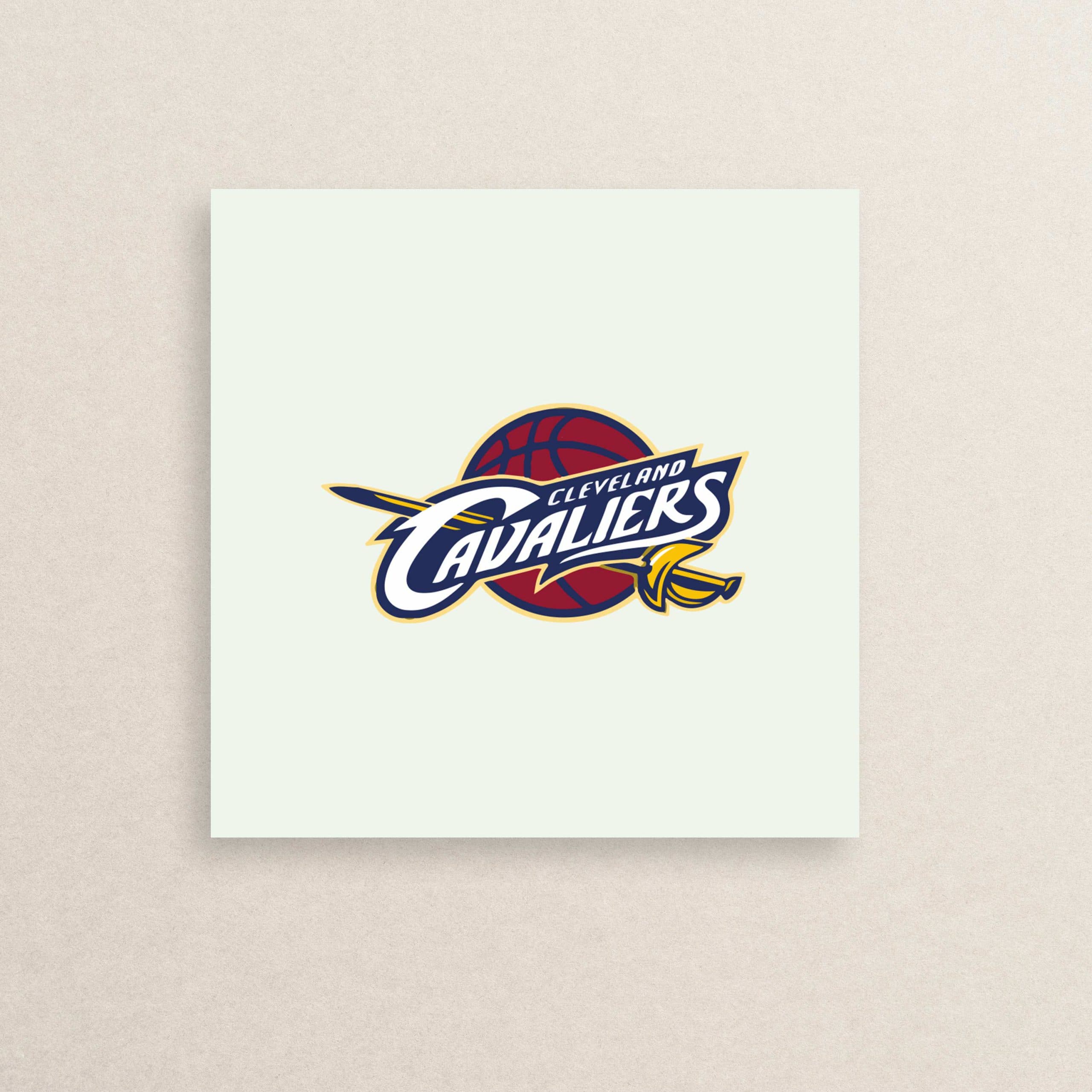 استیکر لوگوی تیم بسکتبال کلیولند کاوالیرز 02 | 02 Cleveland Cavaliers logo sticker