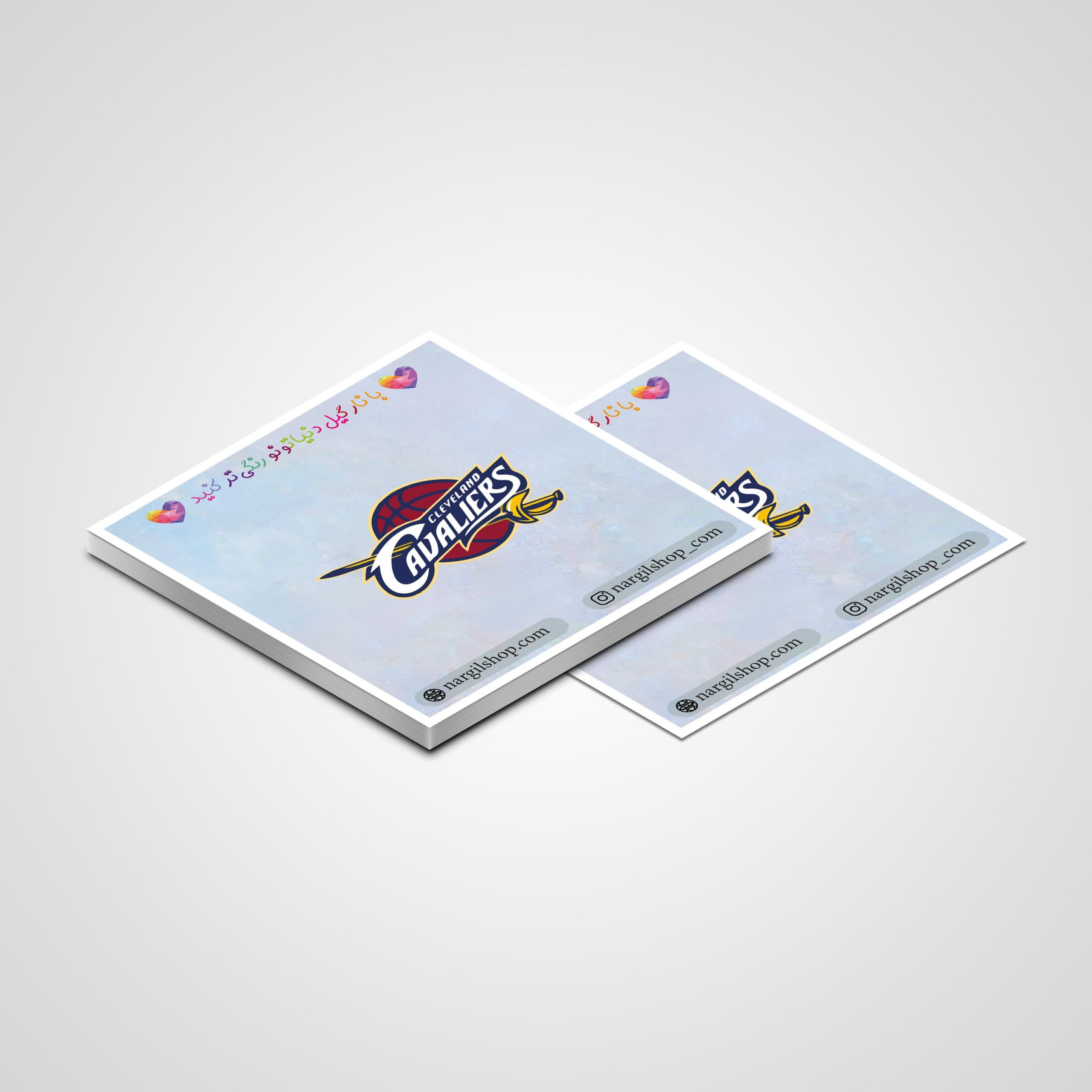 استیکر لوگوی تیم بسکتبال کلیولند کاوالیرز 02 | 02 Cleveland Cavaliers logo sticker — تصویر ۲