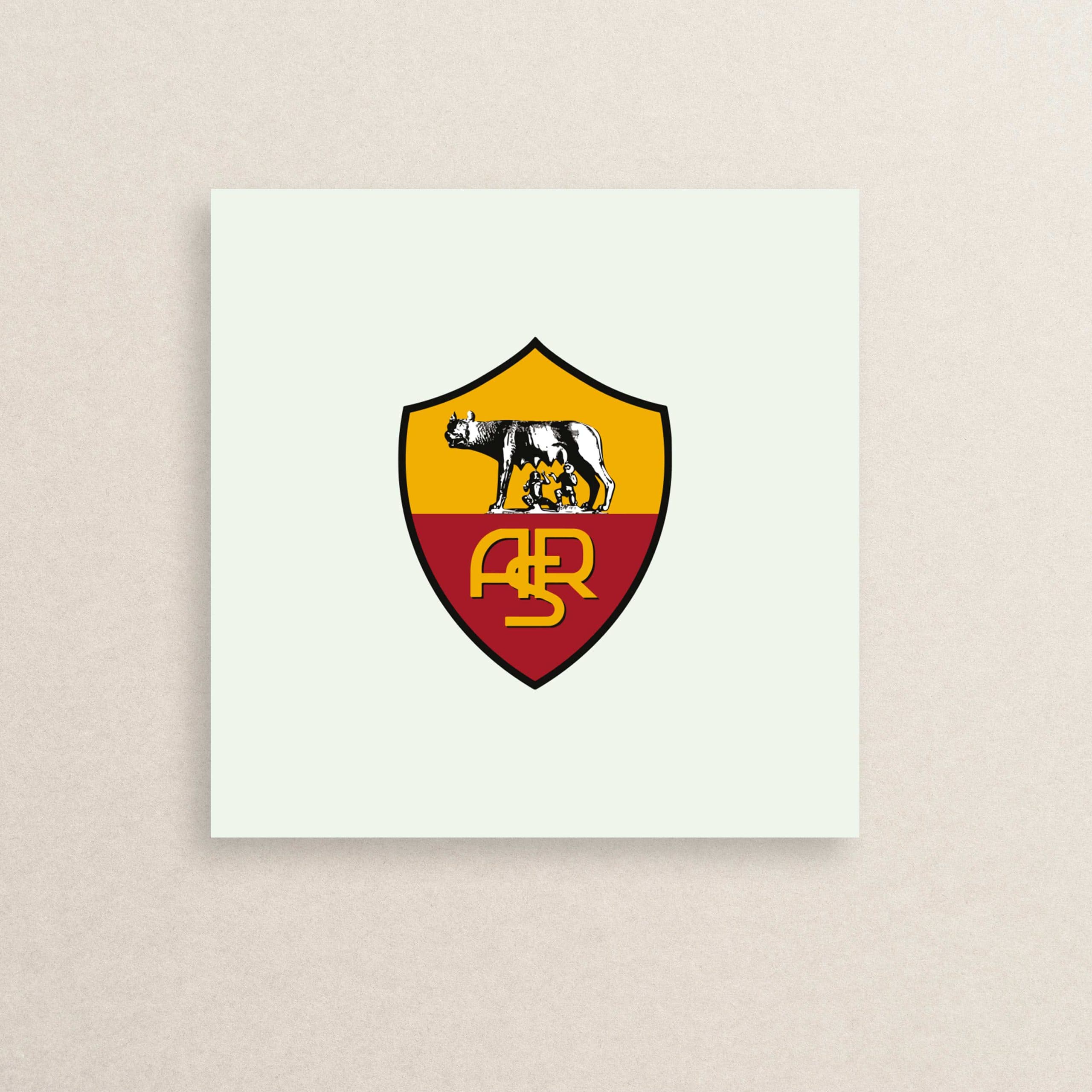 استیکر لوگوی تیم فوتبال آ اس رم 01 | 01 A S Roma logo sticker