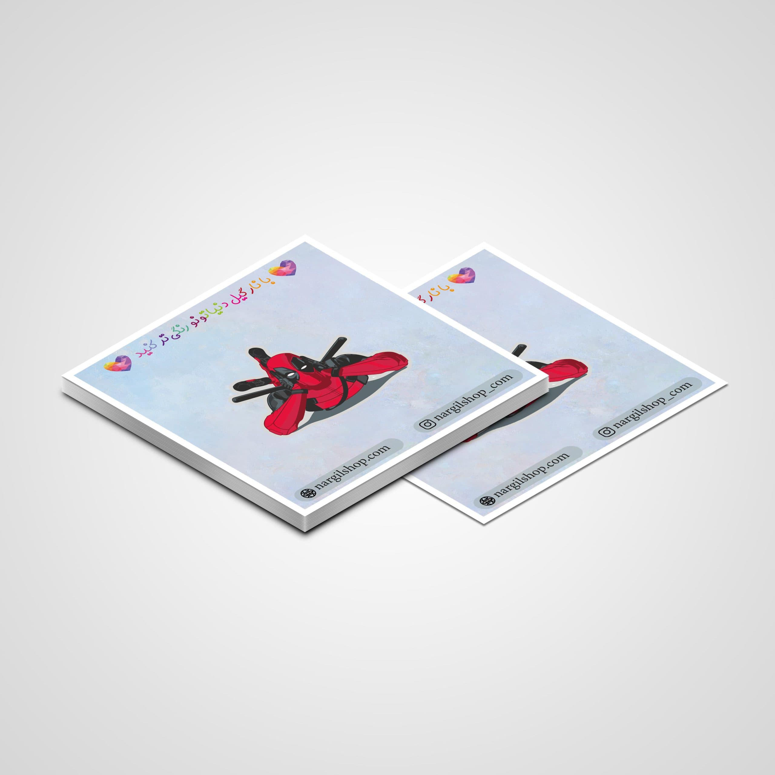 استیکر ددپول مارول 01 | Marvel Deadpool sticker 01 — تصویر ۲