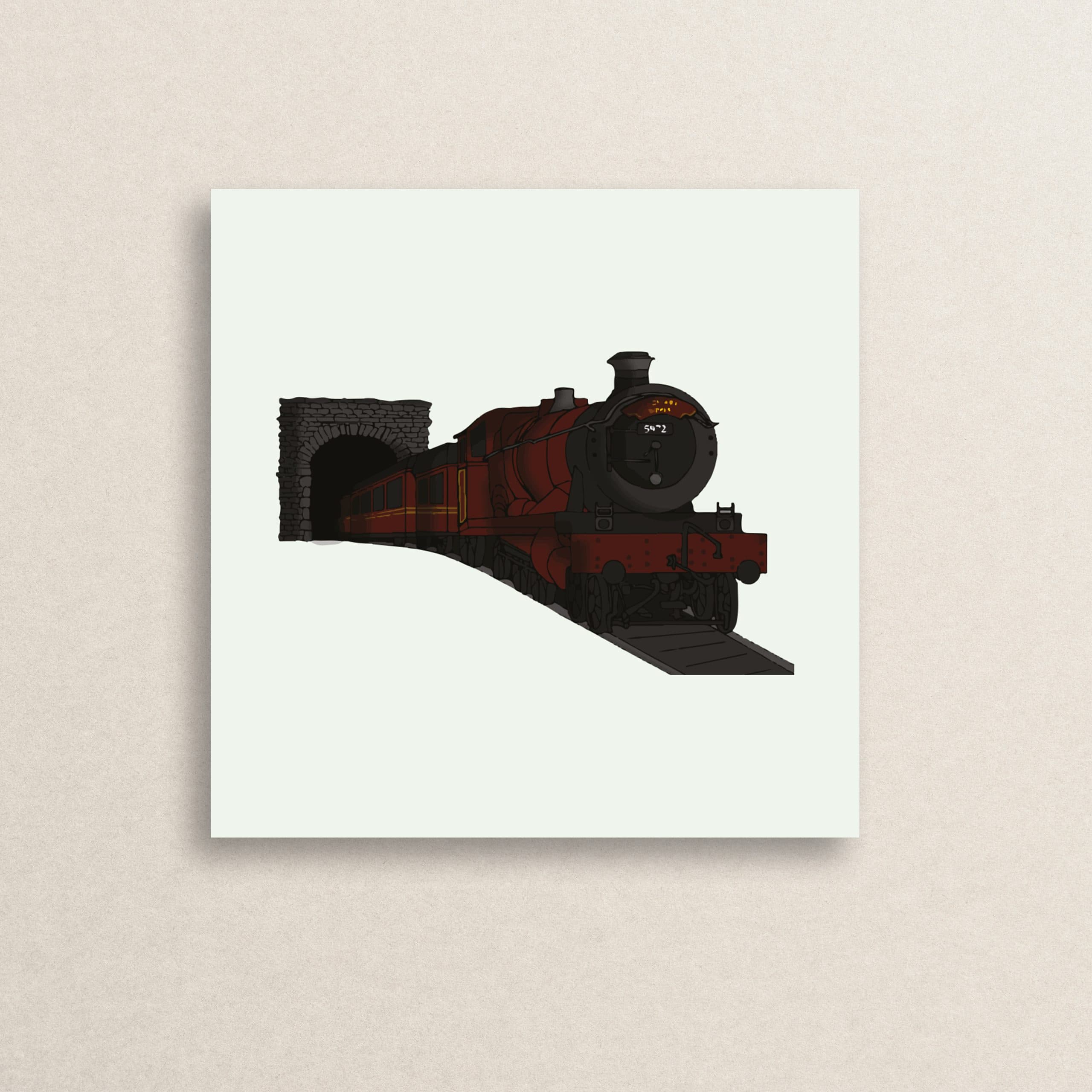 استیکر قطار هاگوارتز 01 | 01 Hogwarts express sticker
