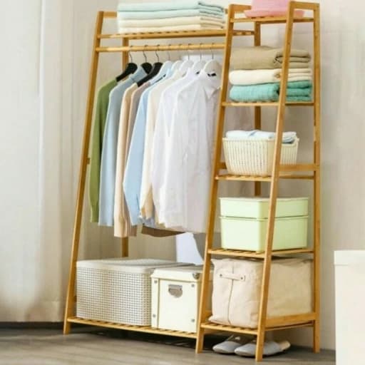 رگال لباس چوبی ایستاده طبقه دار مبلمان اورلین مدل 972800