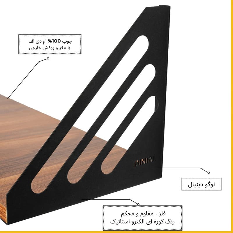 شلف دیواری مدل خطی کد DN90 مبلمان اورلین مدل 964145 — تصویر ۳