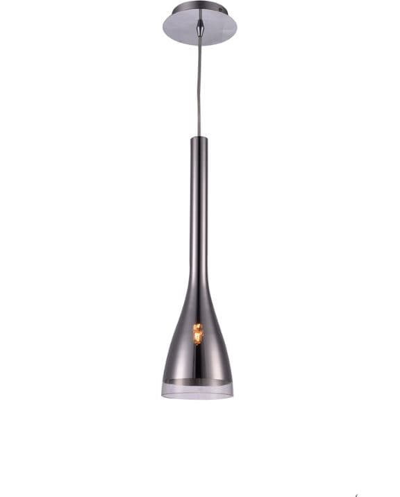 چراغ آویز شیشه ای E14 کد O40 ستاره شمال