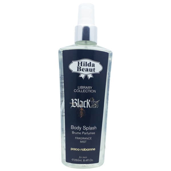 بادی اسپلش هیلدا بیوت بلک ایکس اس Hilda Beaut BLACK XS Body Splash حجم ۲۵۰ میلی لیتر