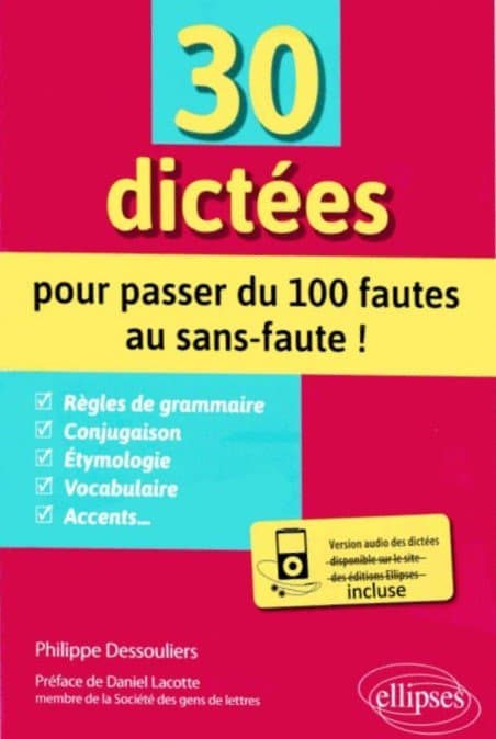 کتاب فرانسوی 30 dictées pour passer du 100 fautes au sans-faute !