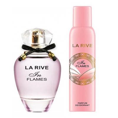 ست عطر و اسپری زنانه لاریو این فلامز LA RIVE GIFT SET IN FLAMES EDT 90+150 ML حجم ۱۵۰+۹۰ میلی لیتر — تصویر ۲