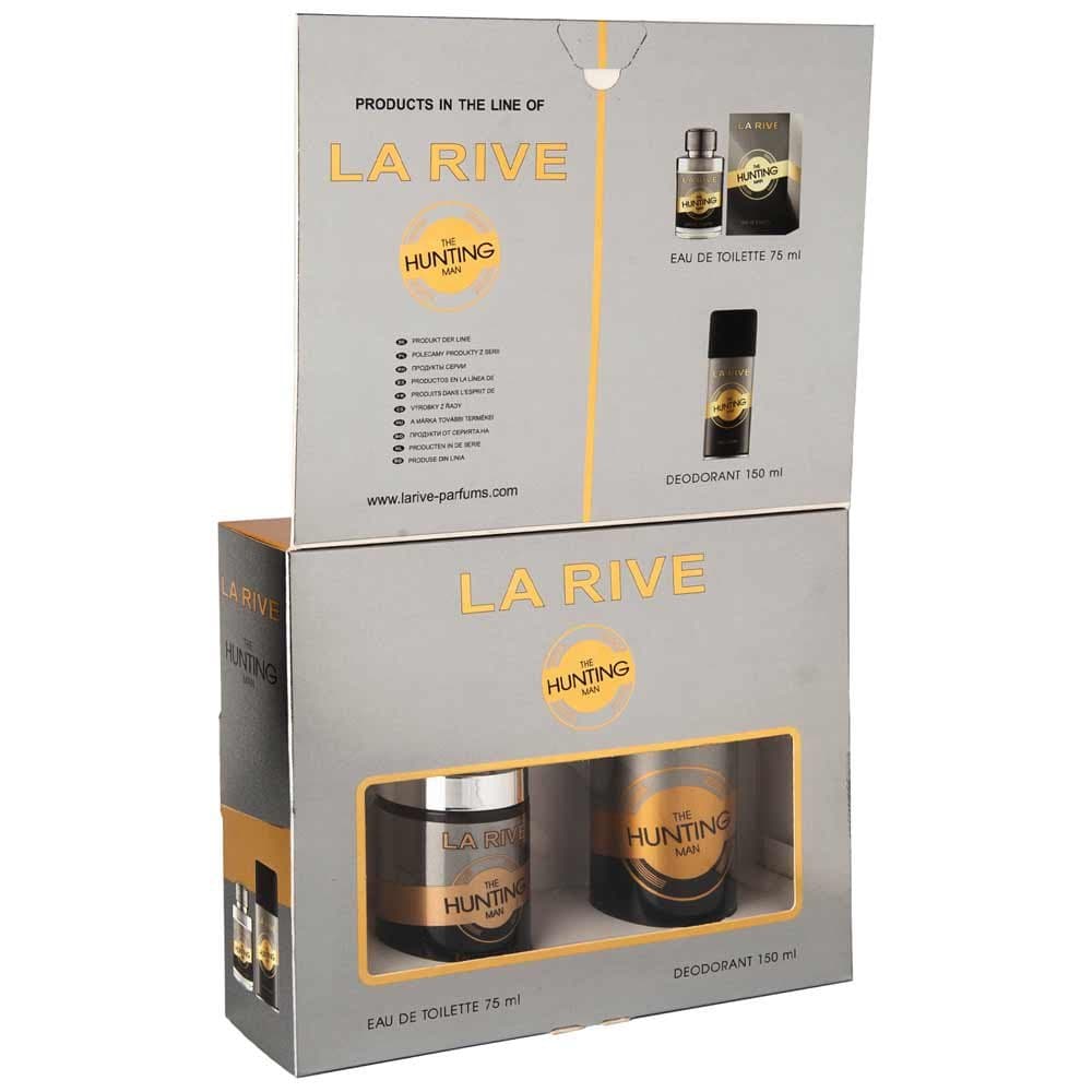 ست عطر و اسپری مردانه لاریو د هانتینگ من LA RIVE GIFT SET The Hunting Man EDT 75+150 ML حجم ۱۵۰+۷۵ میلی لیتر — تصویر ۲