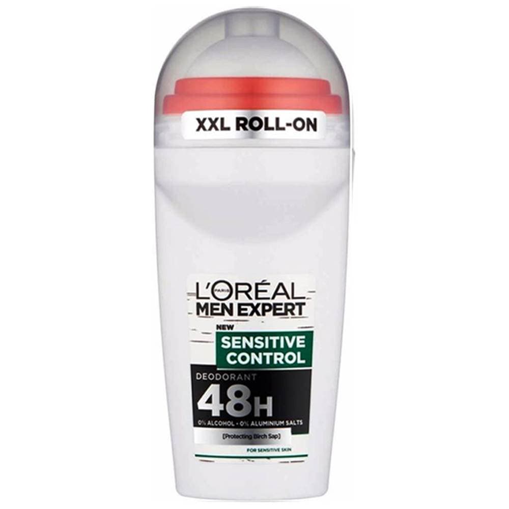 مام رول لورال سنستیو کنترل من اکسپرت L’Oreal Men Expert Sensitive Control 48H حجم ۵۰ میلی لیتر