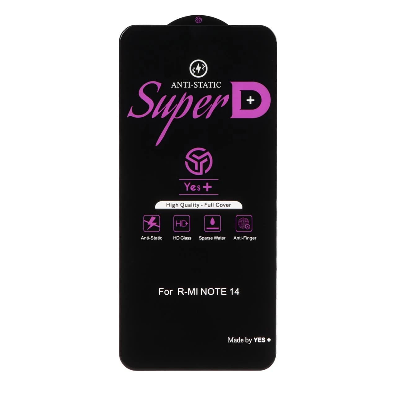 محافظ صفحه نمایش شیشه ای Super D Anti Static Yes Plus مدل Xiaomi Redmi Note 14 4G / Note 12 Pro 4G / Note 11 Pro / Note 11 Pro Plus / Note 10 Pro 4G / Note 10 Pro Max / Poco F3 / F3 GT / F4 / X4 Pro /