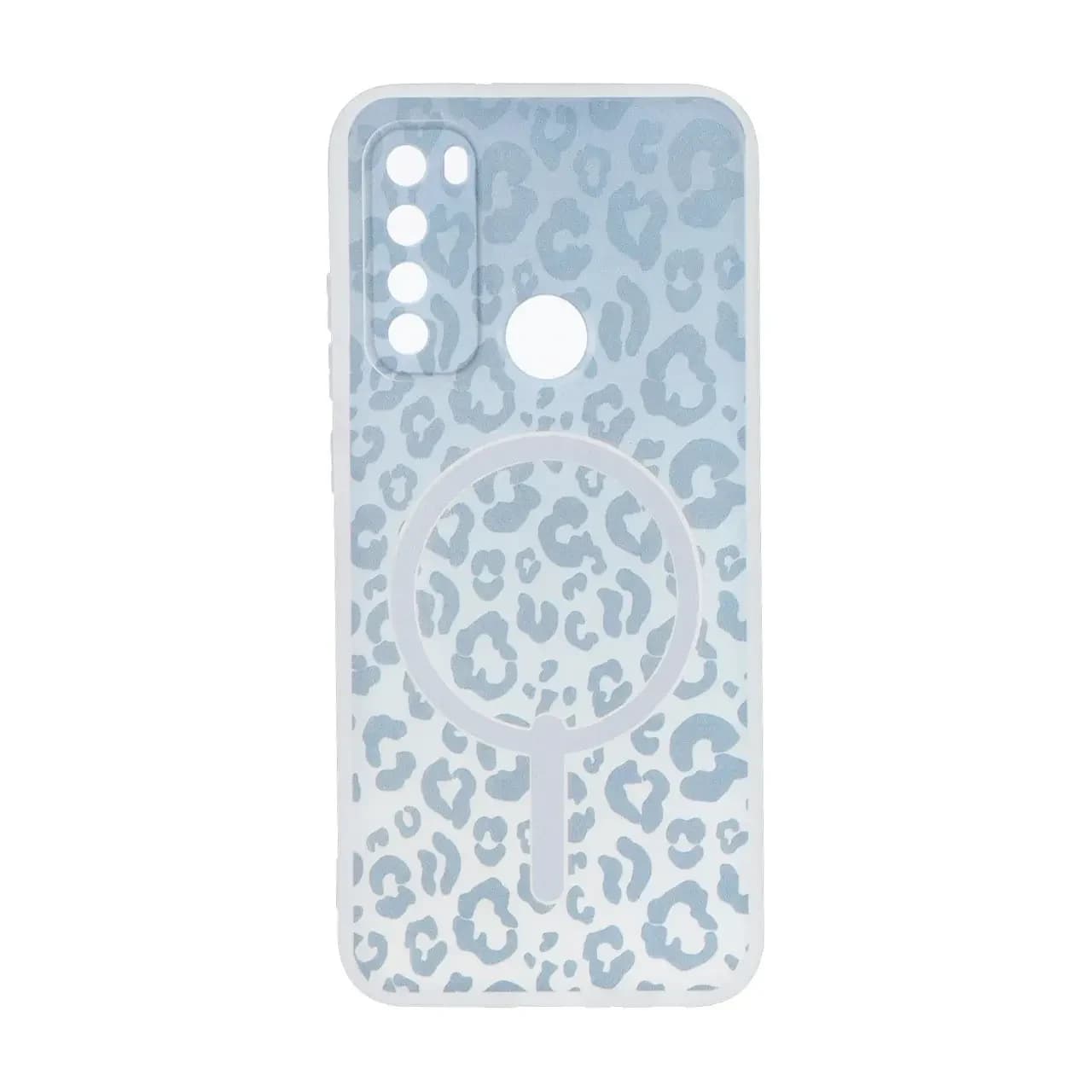 قاب ژله ای پلنگی طرح مگ سیف دور مات محافظ لنزدار Xiaomi Redmi Note 8