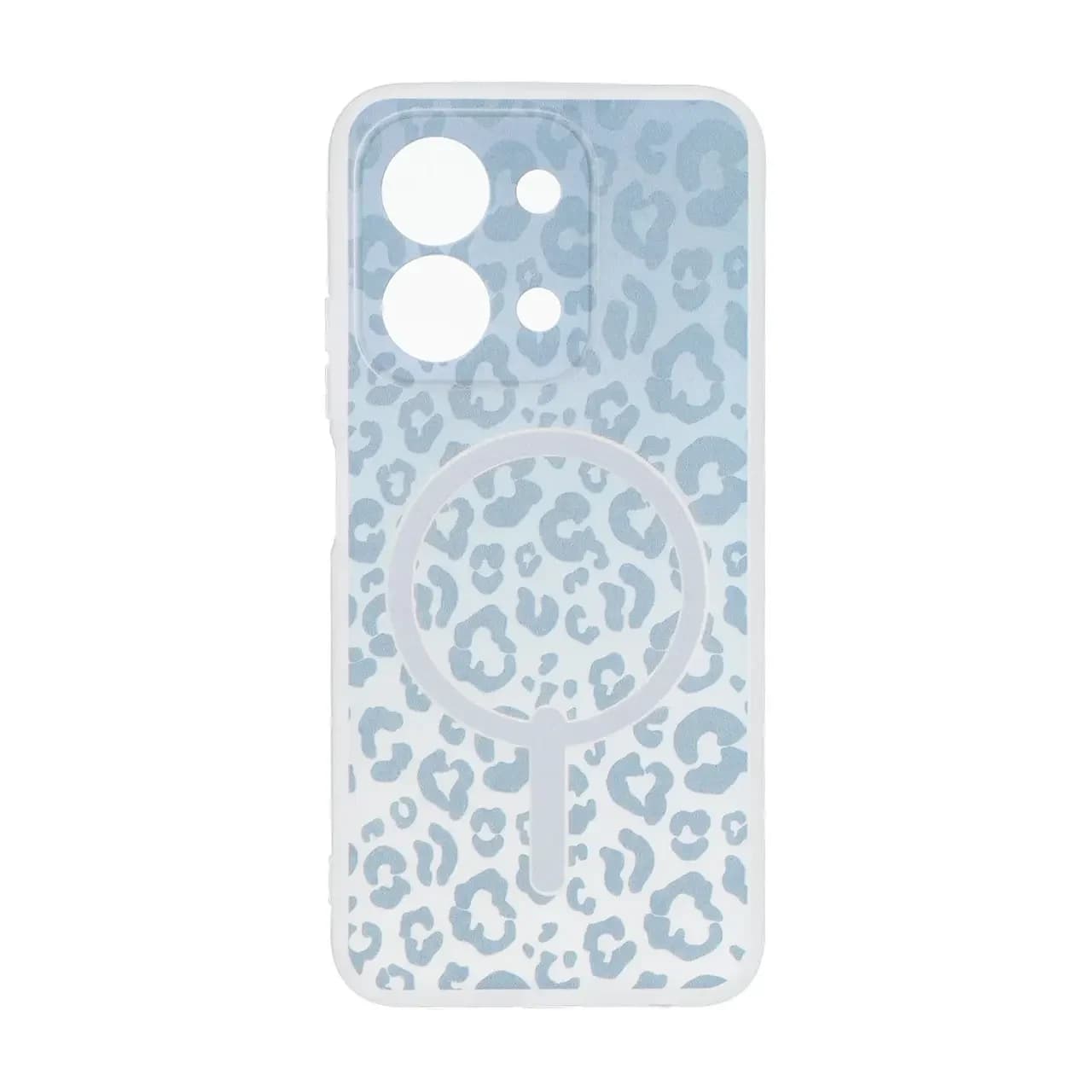قاب ژله ای پلنگی طرح مگ سیف دور مات محافظ لنزدار Xiaomi Redmi 15C / Poco C85