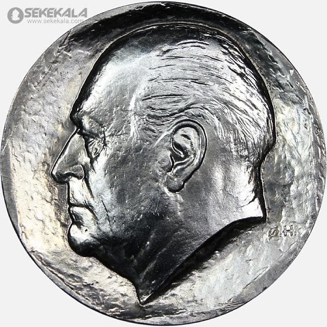 سکه 50 کرون نقره یادبودی کمیاب نروژ 1978 (PROOF) (هفتاد و پنجمین سالگرد تولد شاه اولاف پنجم)
