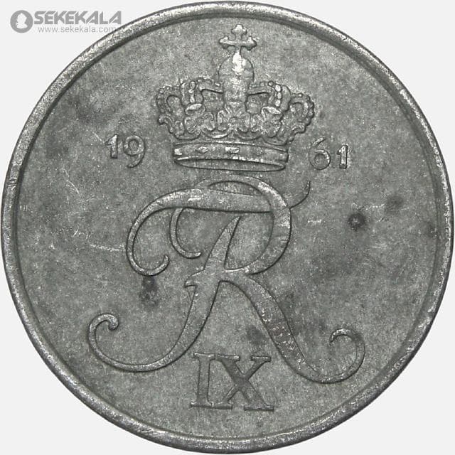 سکه 5 اوره دانمارک 1961 (فردریک نهم)