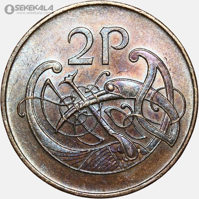 سکه 2 پنس ایرلند 1975 (AU)