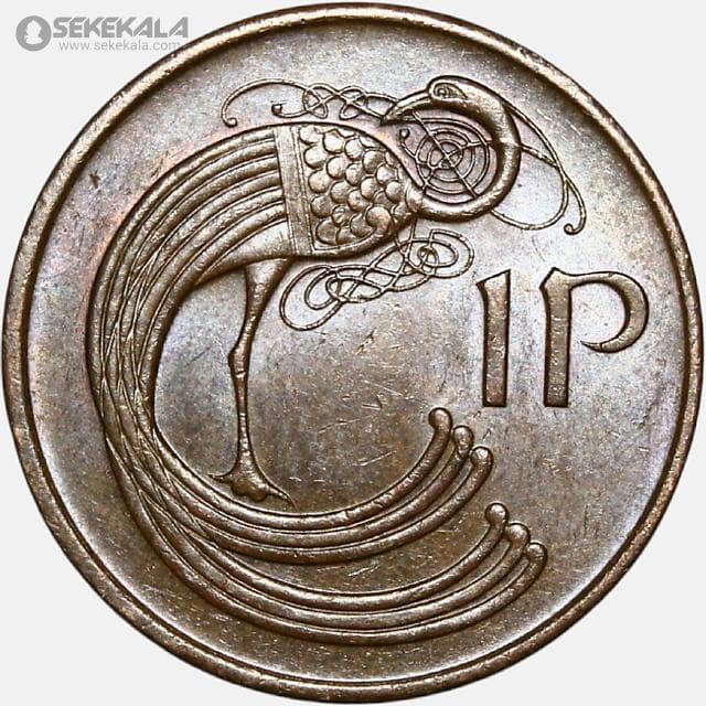 سکه 1 پنی ایرلند 1982 (UNC)