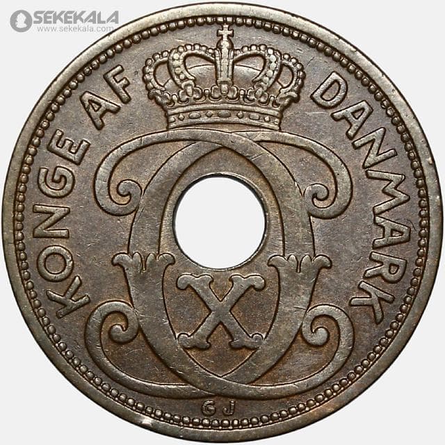 سکه 5 اوره کمیاب دانمارک 1940
