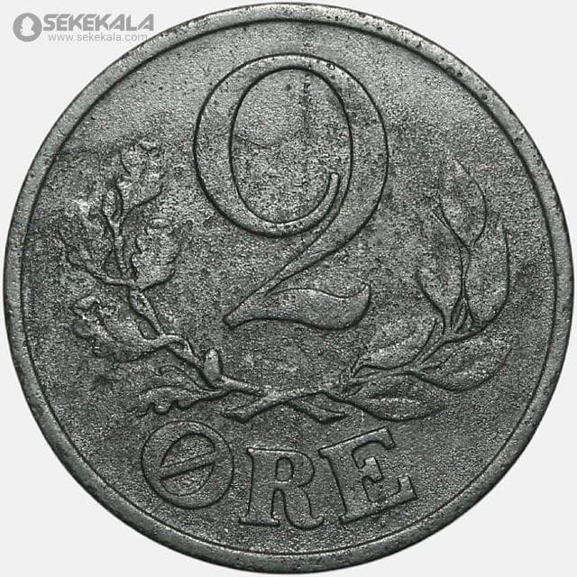 سکه 2 اوره دانمارک 1943 — تصویر ۲