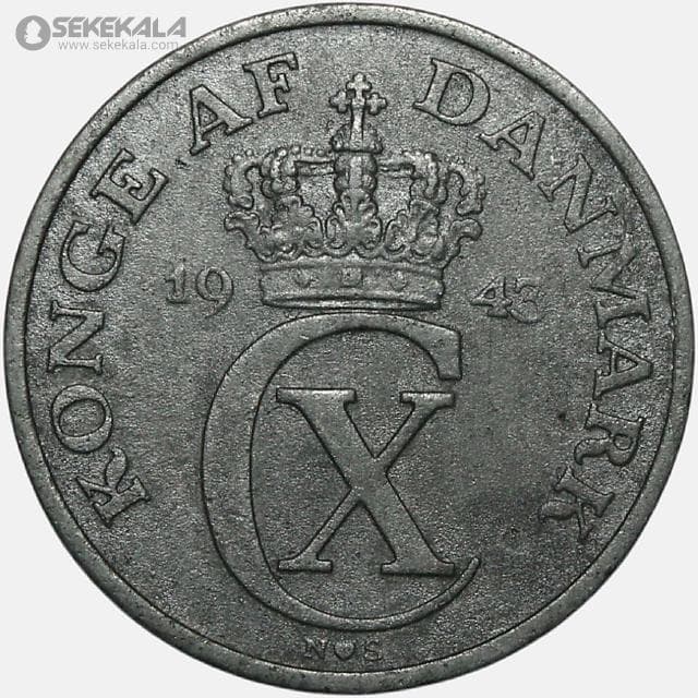 سکه 2 اوره دانمارک 1943
